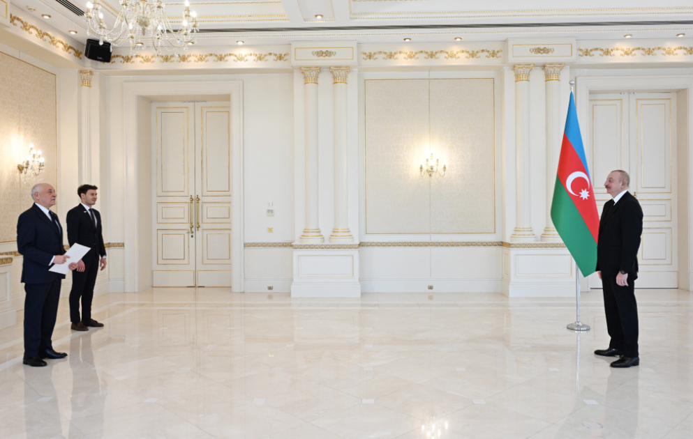President Ilham Aliyev received credentials of incoming ambassador of Paraguay to Azerbaijan VIDEO