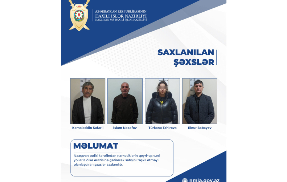 Naxçıvanda narkotik əməliyyatı - saxlanılanlar var VİDEO