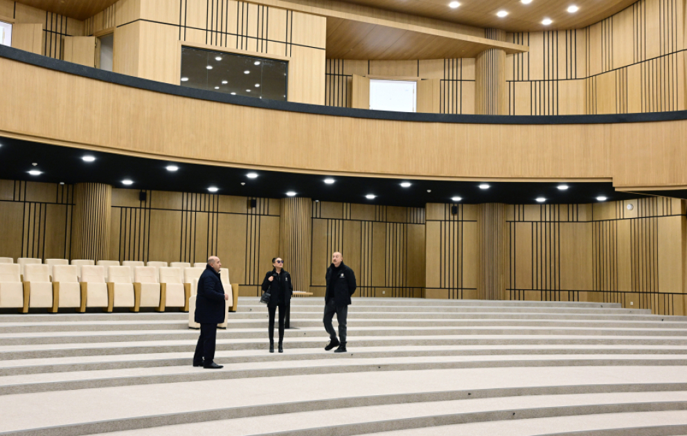 President Ilham Aliyev examined construction progress at Aghdam Mugham Center VİDEO