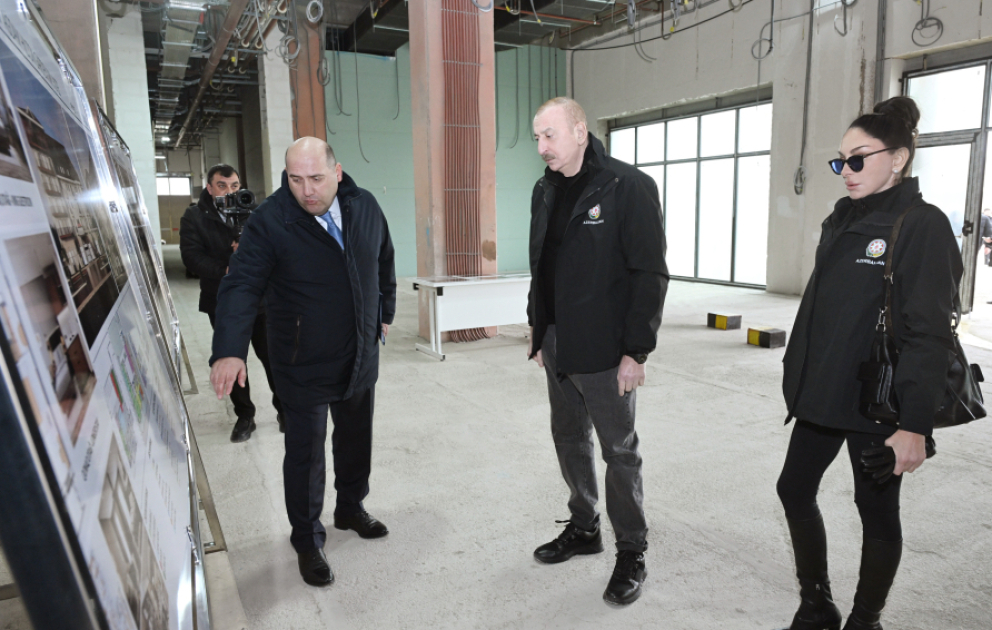 President Ilham Aliyev visited Aghdam district, inspected construction progress of Hilton Garden Inn VIDEO
