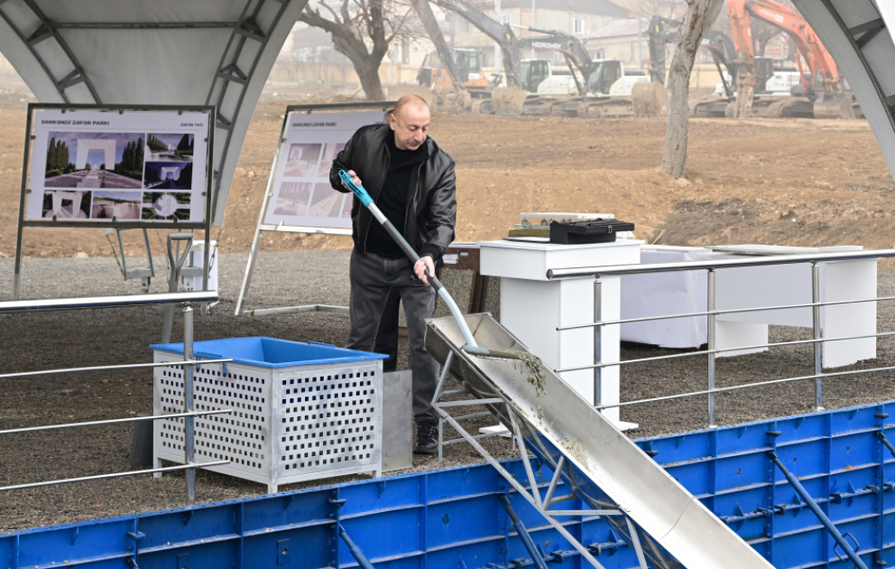 President Ilham Aliyev attended groundbreaking ceremony for Victory Park in Khankendi VIDEO