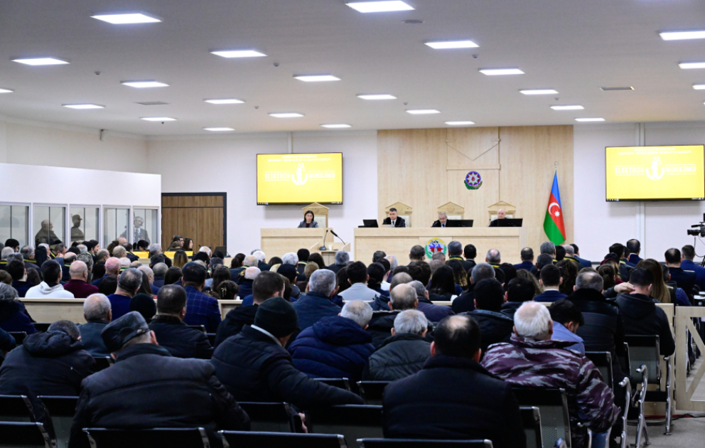 Продолжается суд над лицами, обвиняемыми в совершении многочисленных преступлений против азербайджанского народа ВИДЕО