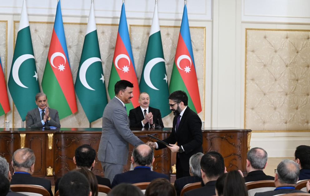 Cérémonie d’échange des documents signés entre l'Azerbaïdjan et le Pakistan MIS A JOUR VIDEO