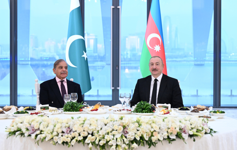 Prezident İlham Əliyevin adından Pakistanın Baş nazirinin şərəfinə dövlət ziyafəti verilib YENİLƏNİB VİDEO