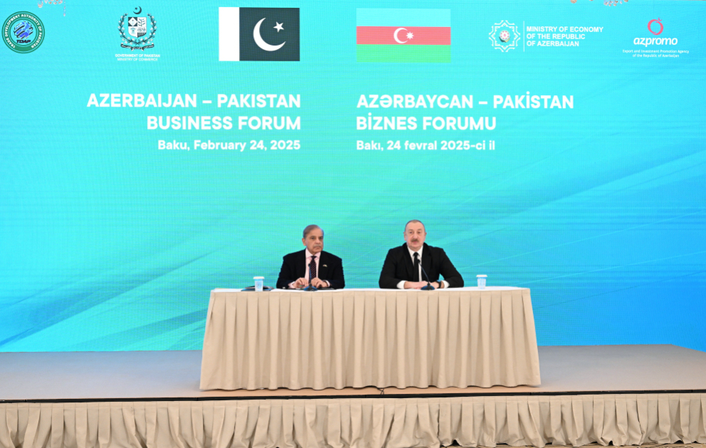 Azərbaycan-Pakistan biznes forumu keçirilib YENİLƏNİB VİDEO