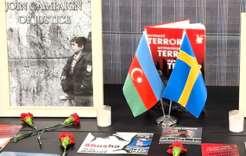 Xocalı soyqırımının ildönümü ilə əlaqədar Stokholmda anım mərasimi təşkil edilib VİDEO