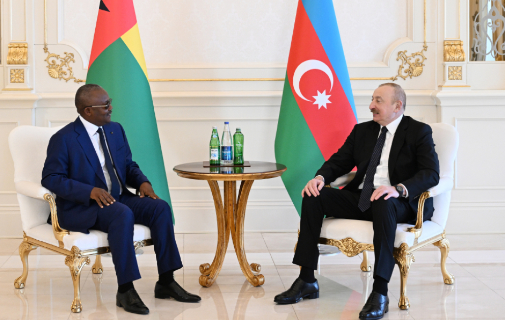 Azərbaycan Prezidenti İlham Əliyevin Qvineya-Bisau Prezidenti ilə təkbətək görüşü olub YENİLƏNİB  VİDEO