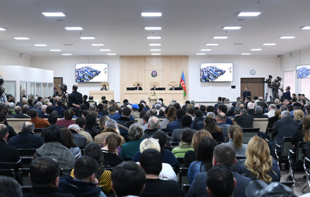 Trial of persons charged with numerous crimes against the Azerbaijani people continues VIDEO