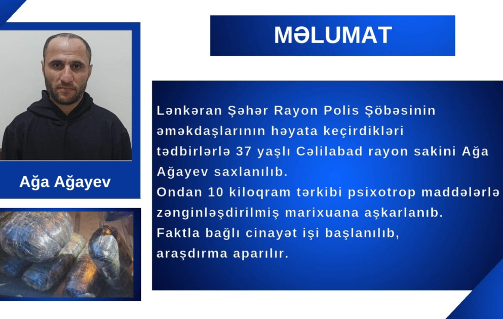 Lənkəranda 10 kiloqram narkotik vasitə və silah-sursat aşkarlanıb VİDEO
