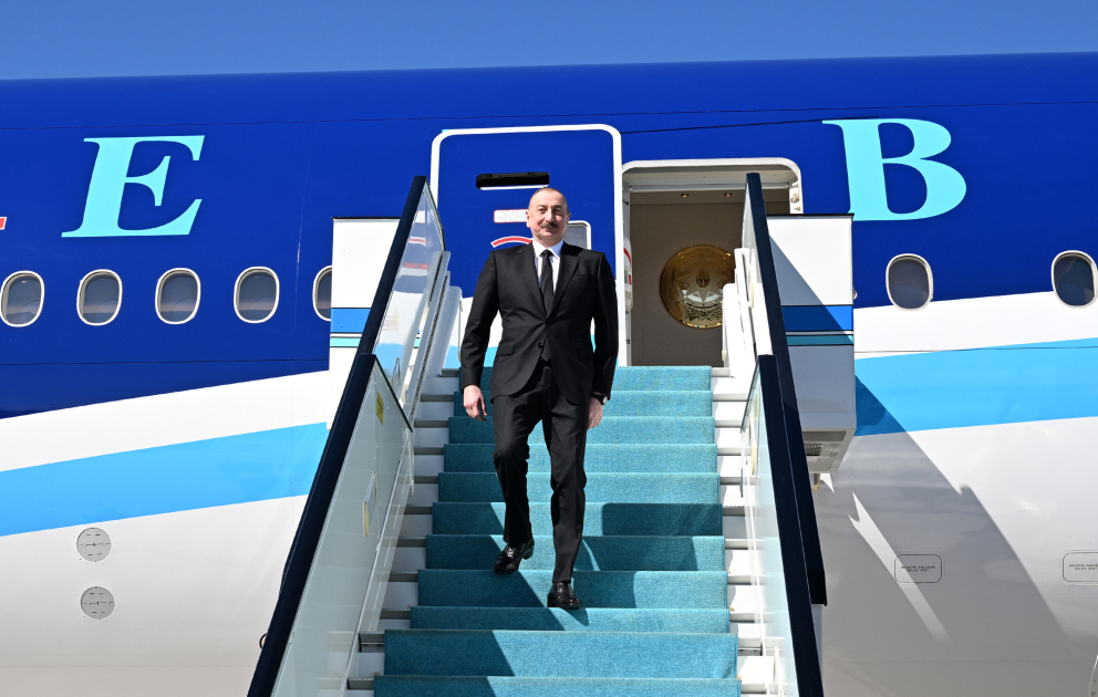Prezident İlham Əliyev Türkiyəyə işgüzar səfərə gəlib VİDEO
