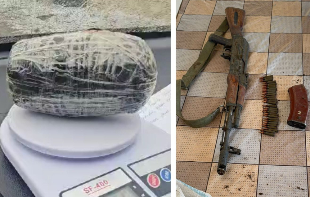 Əvvəllər məhkum olunmuş şəxsdən 1 kiloqrama yaxın heroin götürülüb VİDEO