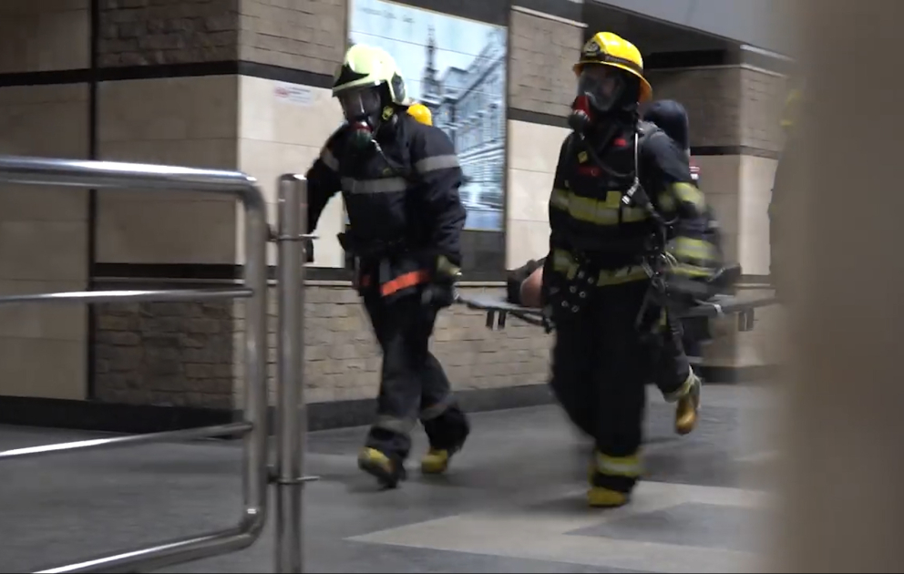 Fövqəladə Hallar Nazirliyi metroda təlim keçirib VİDEO