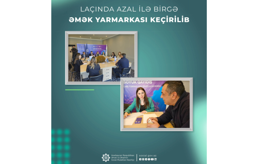 Laçında AZAL ilə birgə əmək yarmarkası keçirilib VİDEO