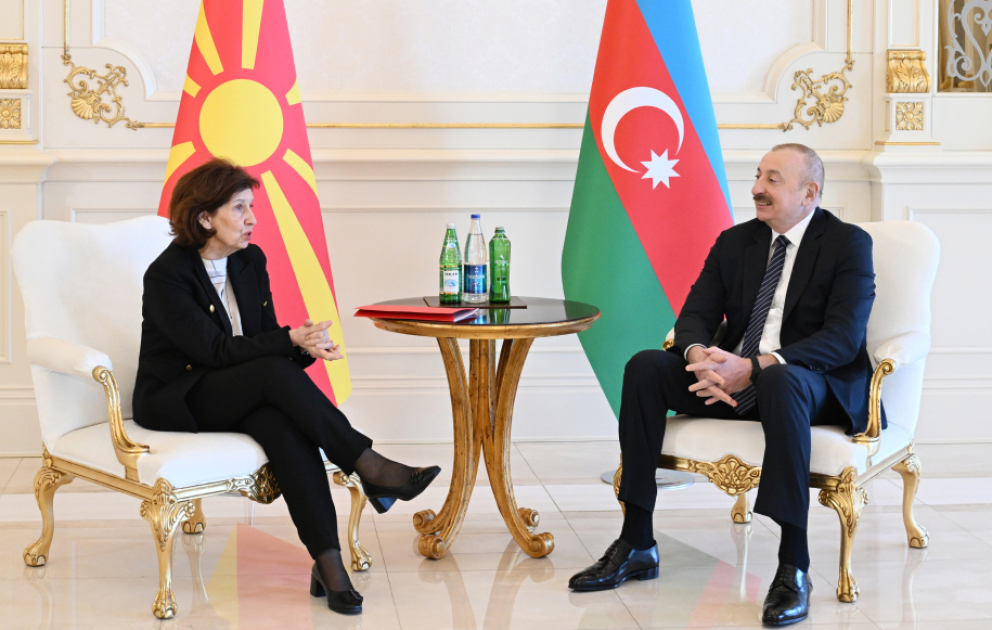 President of Azerbaijan Ilham Aliyev held one-on-one meeting with President of North Macedonia VIDEO