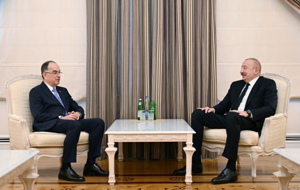 President Ilham Aliyev met with President of Albania VIDEO