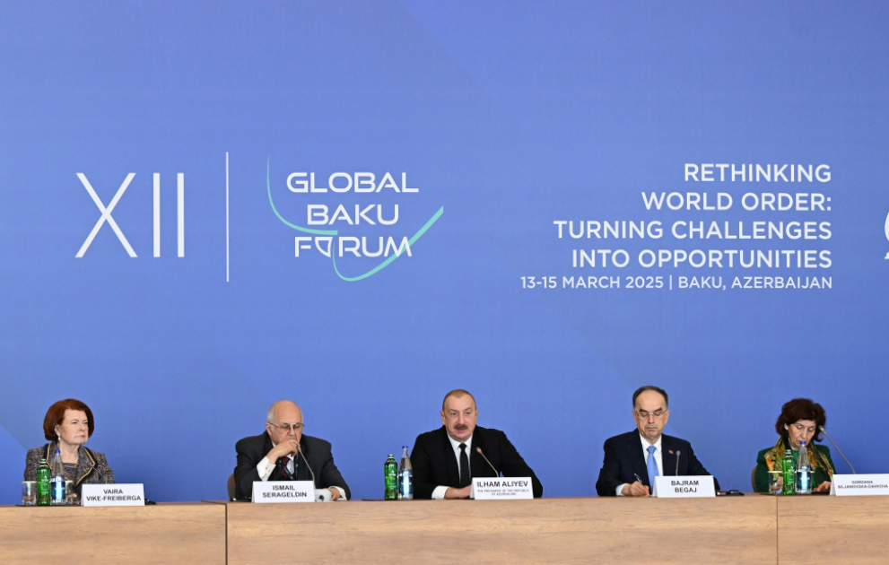 12th Global Baku Forum on “Rethinking World Order: Turning Challenges into Opportunities” commenced in Baku  President Ilham Aliyev addressed the opening ceremony of the Forum VIDEO
