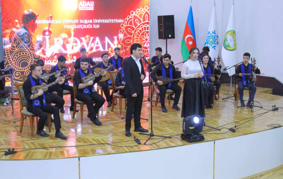 Gəncədə “İrəvan” Xalq Çalğı Alətləri ansamblının konserti keçirilib VİDEO