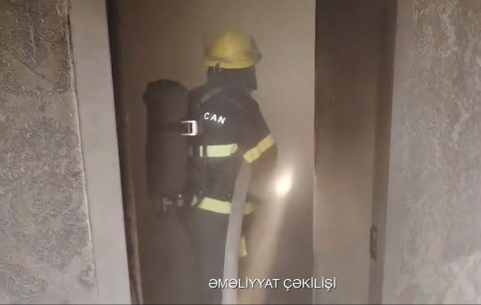 Hacıqabulda evdə yanğın baş verib VİDEO