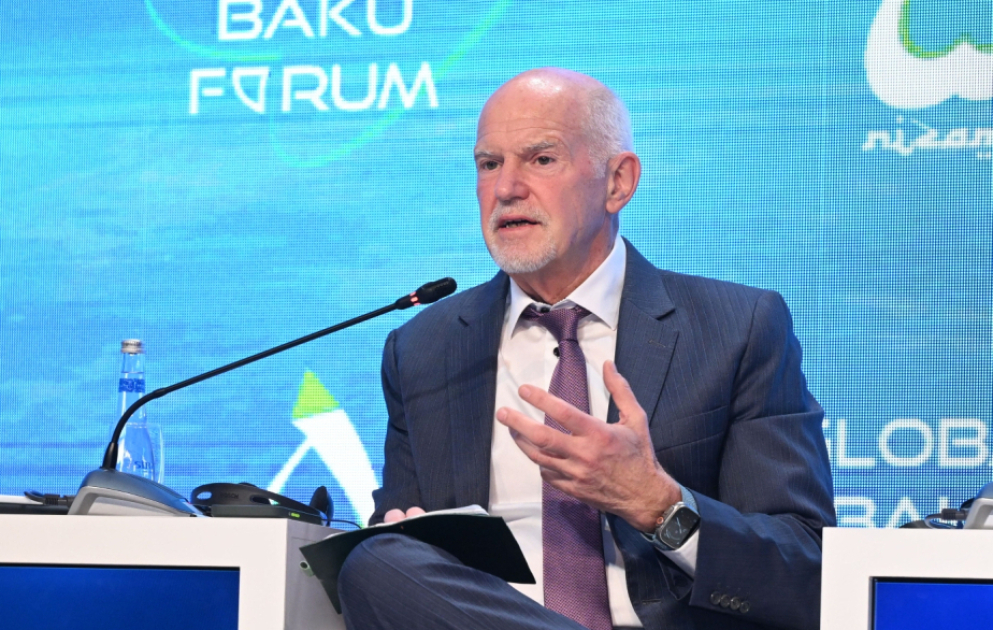 Yunanıstanın sabiq baş naziri: Texnologiyalar bəşəriyyətə xidmət etməlidir VİDEO