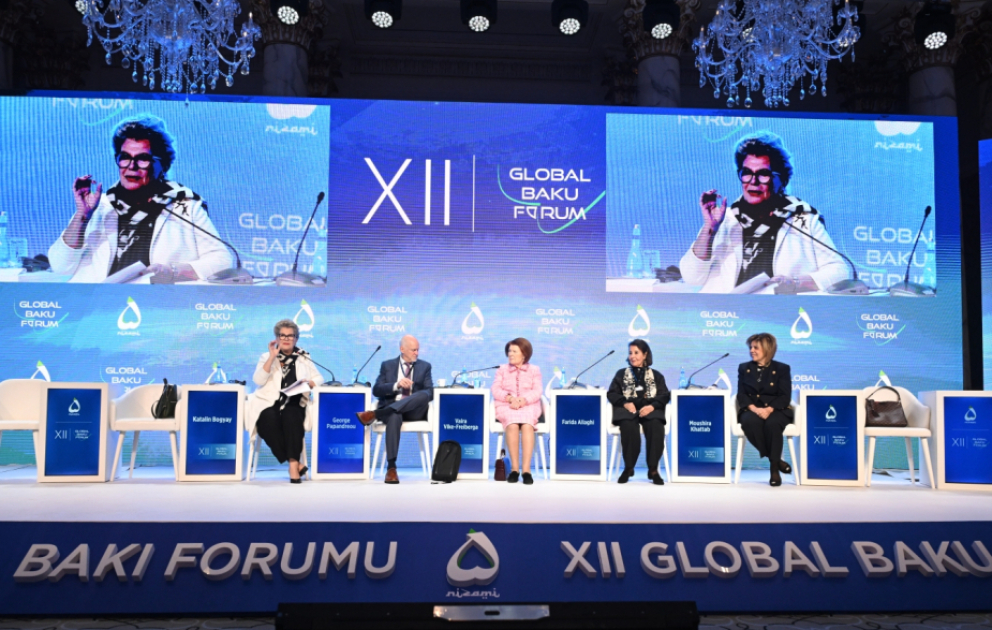 Qlobal Bakı Forumu: Qadınların fəaliyyətini dəstəkləyən xüsusi tədbirlərin həyata keçirilməsinə ehtiyac var - YENİLƏNİB VİDEO