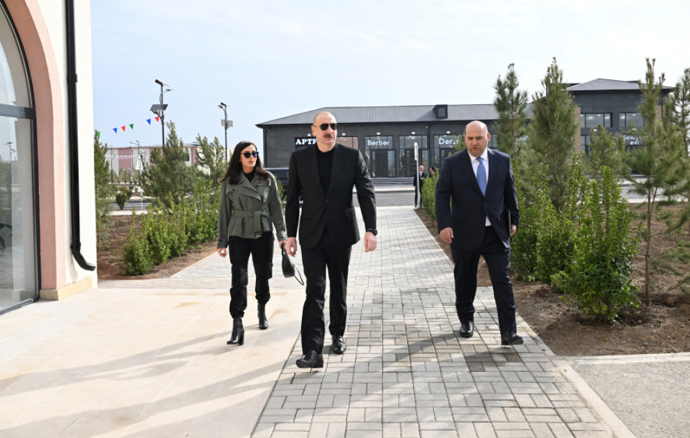 President Ilham Aliyev and First Lady Mehriban Aliyeva attended opening of the first phase of Sarijali village in Aghdam VIDEO