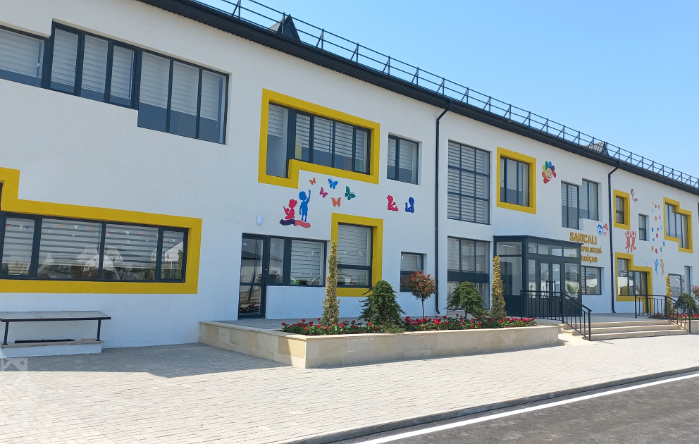 Sarıcalı kəndindəki körpələr evi-uşaq bağçasında azyaşlıların təlim-tərbiyəsi üçün hər cür şərait yaradılıb VİDEO