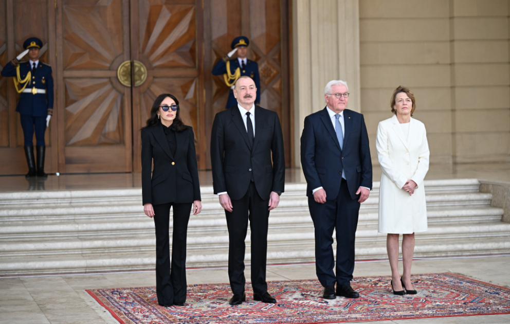 Official welcome ceremony was held for President of Germany Frank-Walter Steinmeier VIDEO