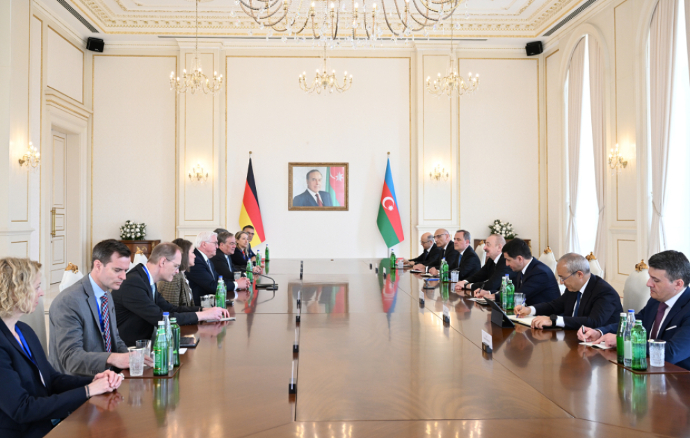 Состоялась встреча Президента Азербайджана Ильхама Алиева с Президентом Германии Франк-Вальтером Штайнмайером в расширенном составе ОБНОВЛЕНО ВИДЕО