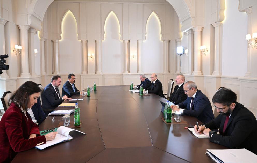 President Ilham Aliyev received European Commissioner for Energy and Housing VIDEO