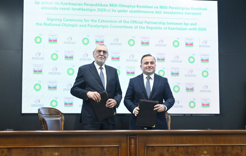 bp şirkəti ilə Milli Olimpiya və Paralimpiya komitələri arasında tərəfdaşlıq sazişinin müddəti uzadılıb VİDEO