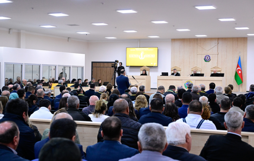 Bağanıs Ayrımda erməni hərbçilərin yandıraraq qətlə yetirdikləri 39 günlük körpə ilə bağlı videomateriallar məhkəmədə nümayiş etdirilib VİDEO