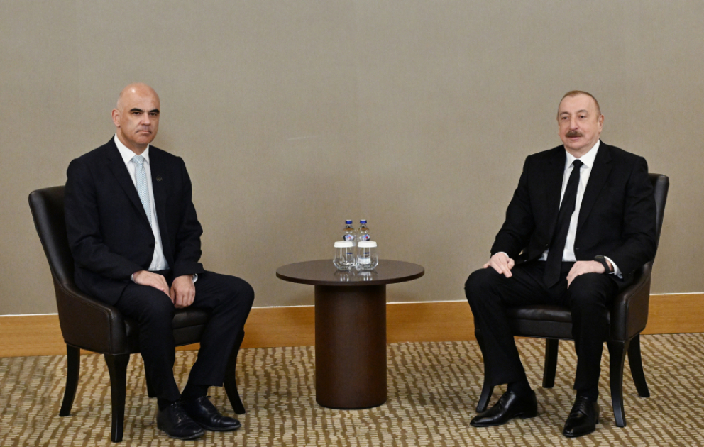 President Ilham Aliyev met with Council of Europe Secretary General Alain Berset in Antalya VIDEO