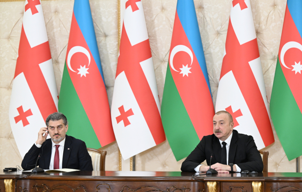 Les présidents azerbaïdjanais et géorgien font des déclarations à la presse MIS A JOUR-2 VIDEO
