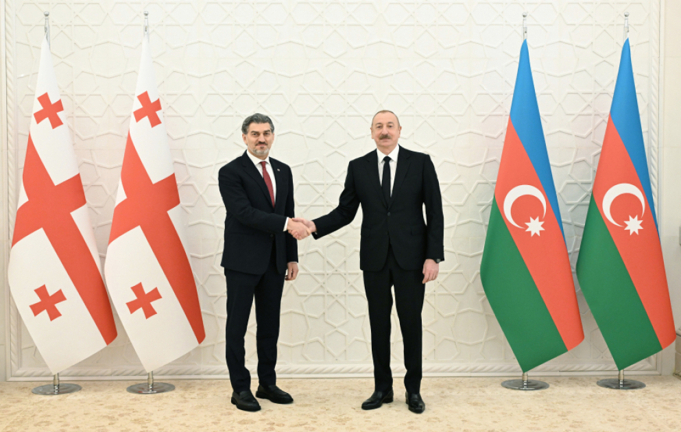 Präsident Ilham Aliyev und Präsident Georgiens Mikheil Kavelashvili treffen sich unter vier Augen VIDEO