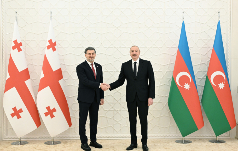 Entretien en tête-à-tête des présidents azerbaïdjanais et géorgien à Bakou VIDEO
