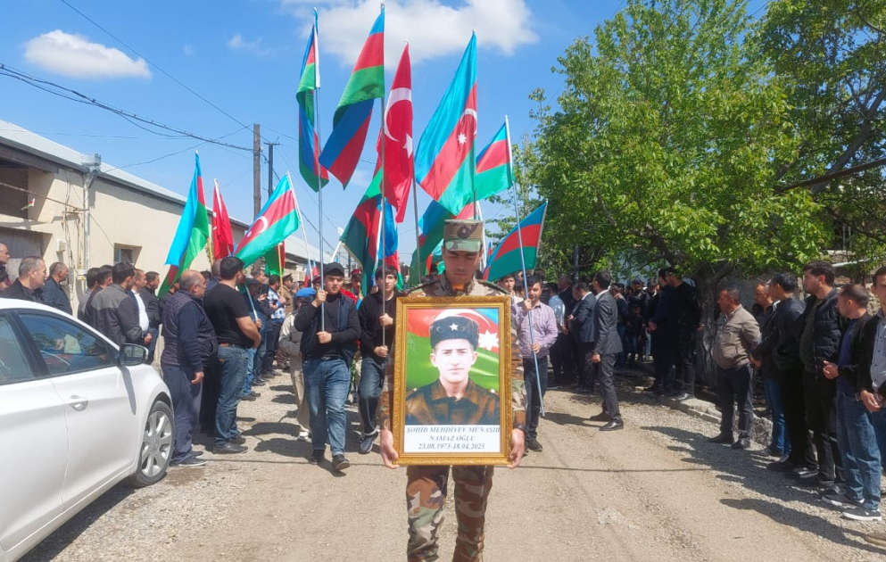 Birinci Qarabağ müharibəsində itkin düşən şəhid Münasib Mehdiyev Samuxda dəfn olunub VİDEO