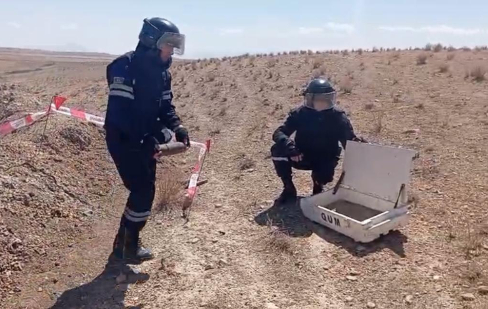 Babək və Şahbuz rayonlarında xeyli sayda hərbi sursatlar aşkar olunub VİDEO