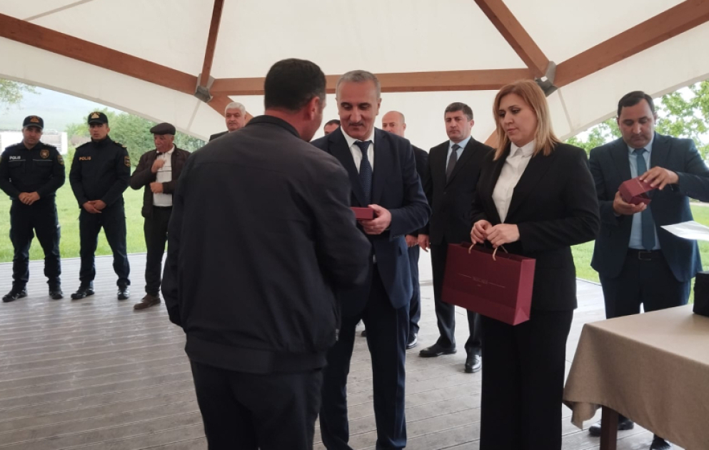 Another 137 residents relocated to Khojaly town get house keys VIDEO