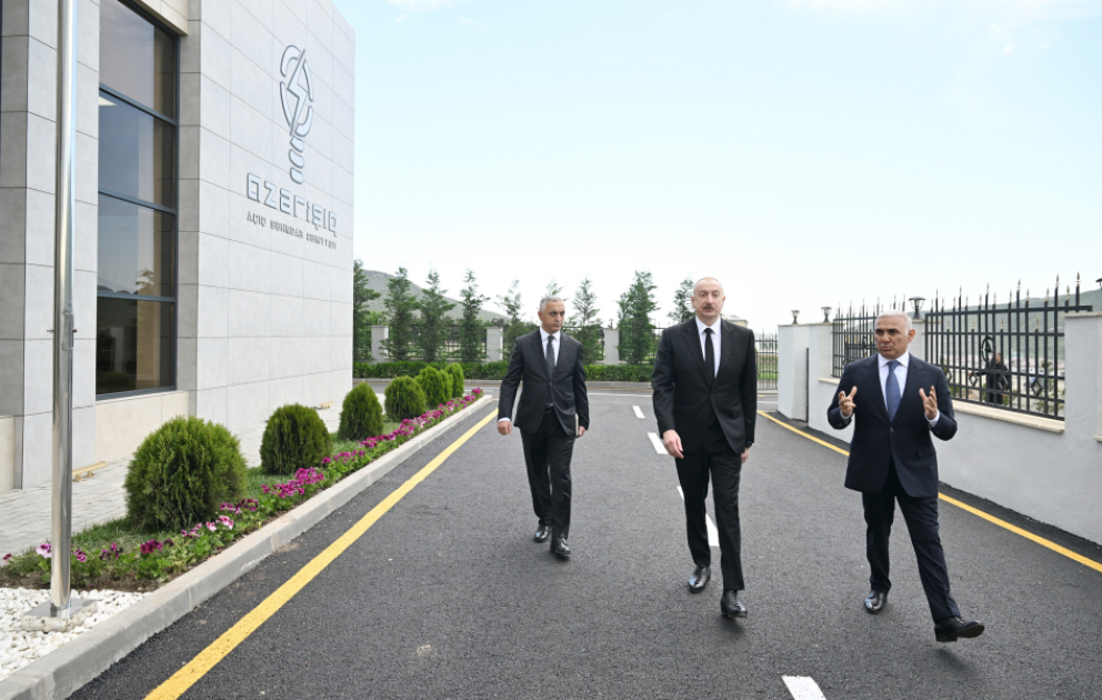President Ilham Aliyev attended inauguration of “Khojaly" substation and Digital Control Center owned by “Azerishig” OJSC VIDEO