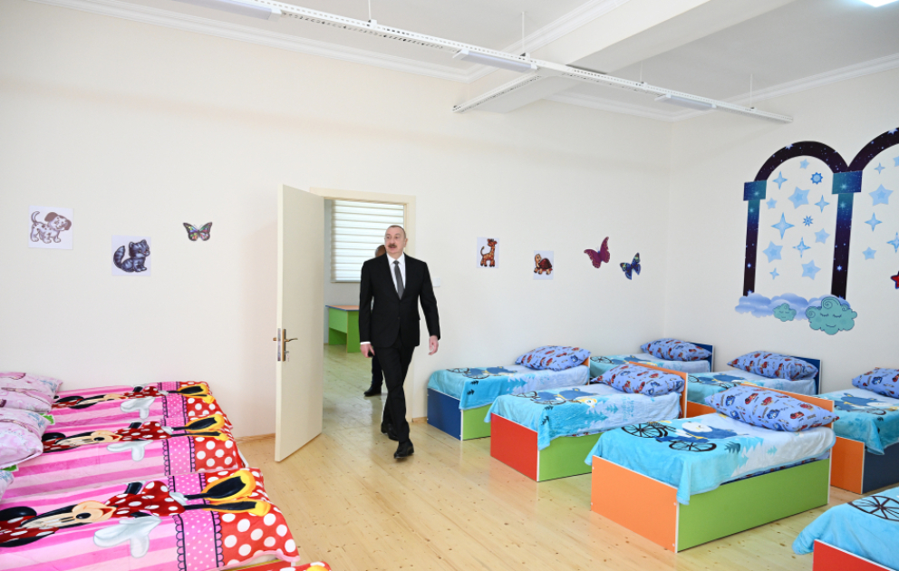 Ağdamın Kəngərli kəndində körpələr evi-uşaq bağçasının açılışı olub VİDEO