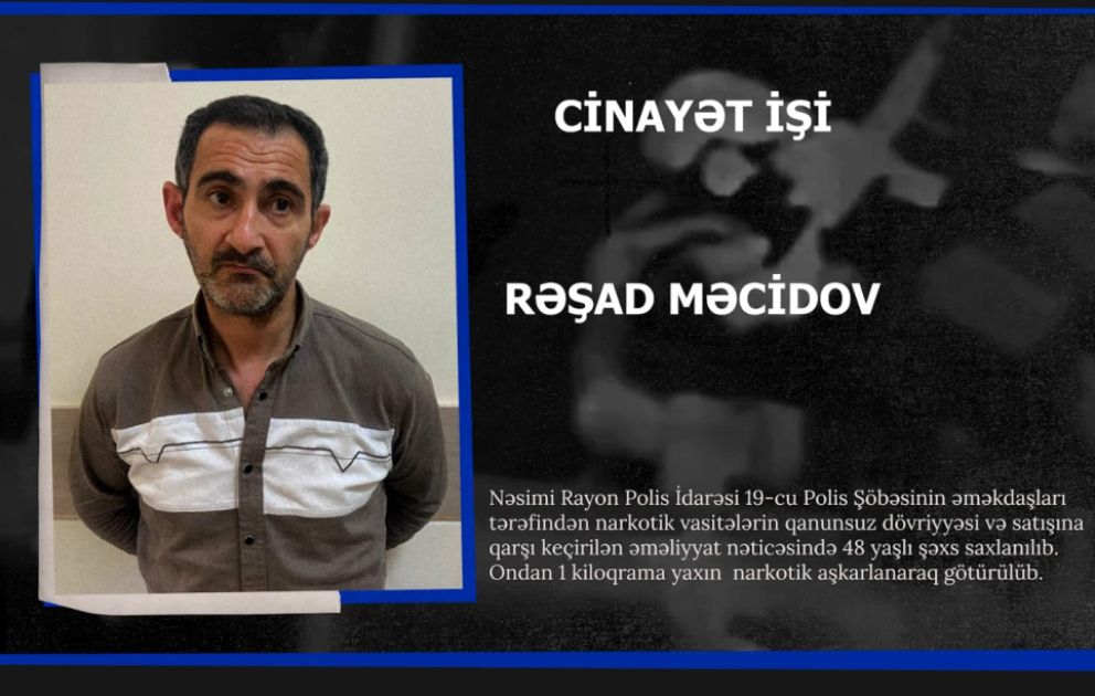 Paytaxtda narkokuryerliyə cəlb olunan şəxs saxlanılıb VİDEO