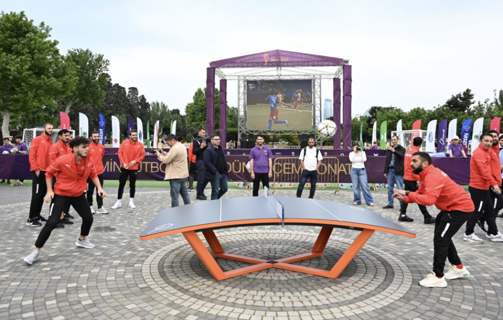 Dünya çempionatı ilə əlaqədar Dənizkənarı Bulvarda "Fan Zona" təşkil olunub VİDEO