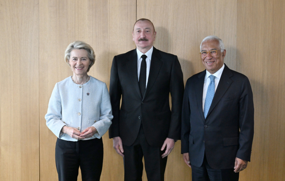President Ilham Aliyev met with President of European Council and President of European Commission in Tirana VIDEO