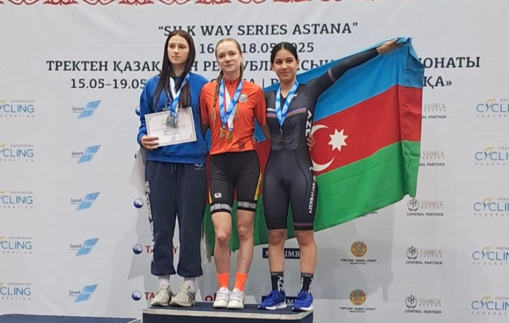 Azərbaycanın daha bir velosipedçisi Qazaxıstanda bürünc medal qazanıb VİDEO