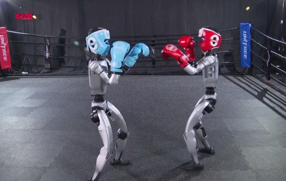 Çində insanabənzər robotların boks yarışı keçirilib VİDEO