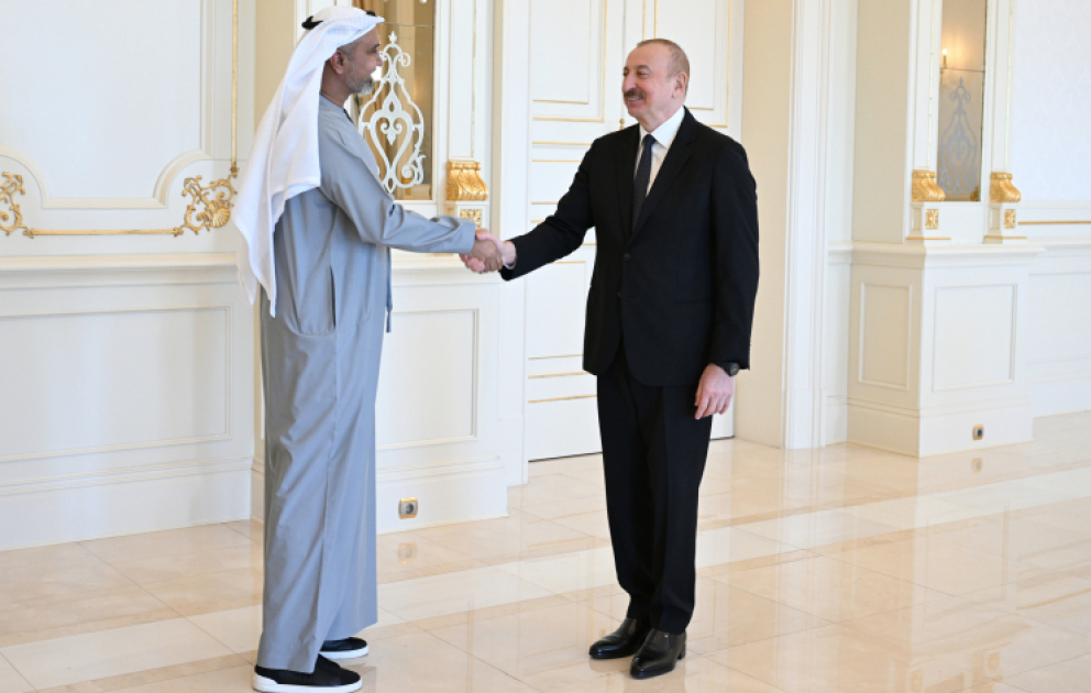 Le président azerbaïdjanais reçoit une délégation d’hommes d’affaires émiriens  MIS A JOUR VIDEO