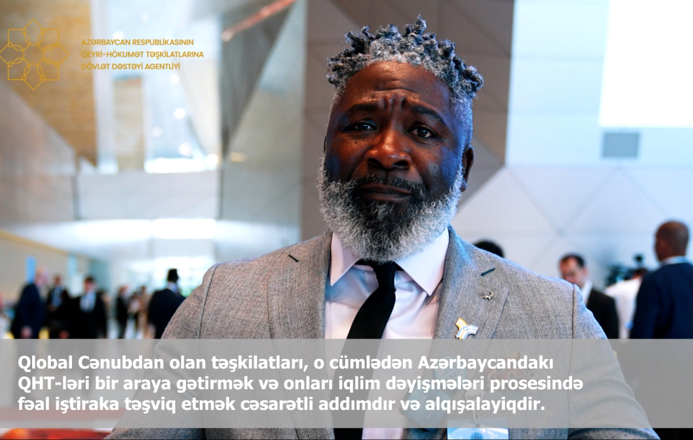 Qlobal Cənub QHT Platformasının üzvləri danışır - Beynəlxalq Sosial İnkişaf QHT Koalisiyasının rəhbəri Melvin Uaciri Linve VİDEO