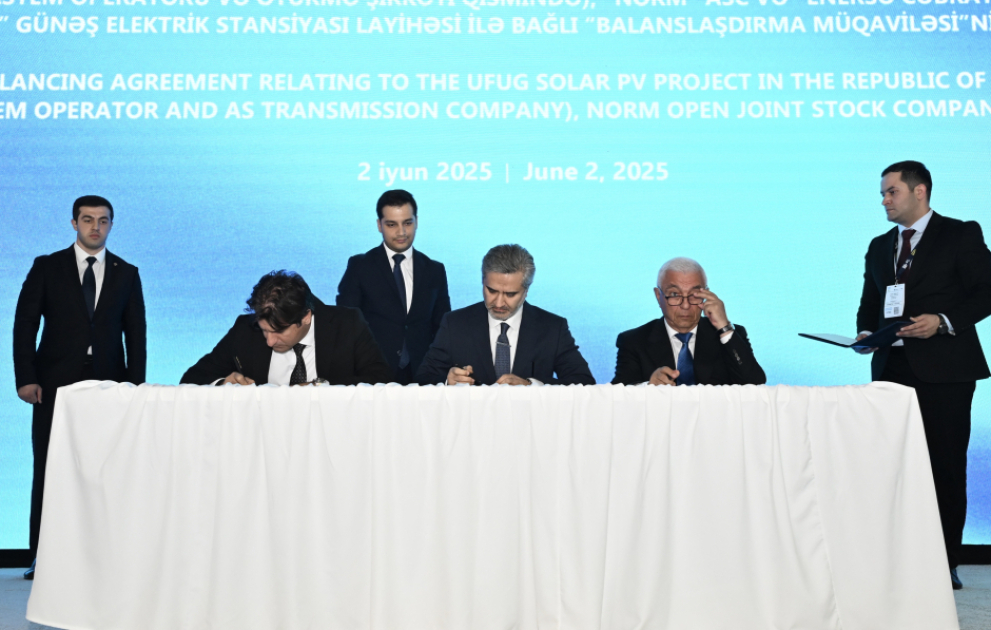 “Şəfəq” GES və Səngəçal terminalının elektrikləşdirilməsi ilə bağlı müqavilələr imzalanıb VİDEO
