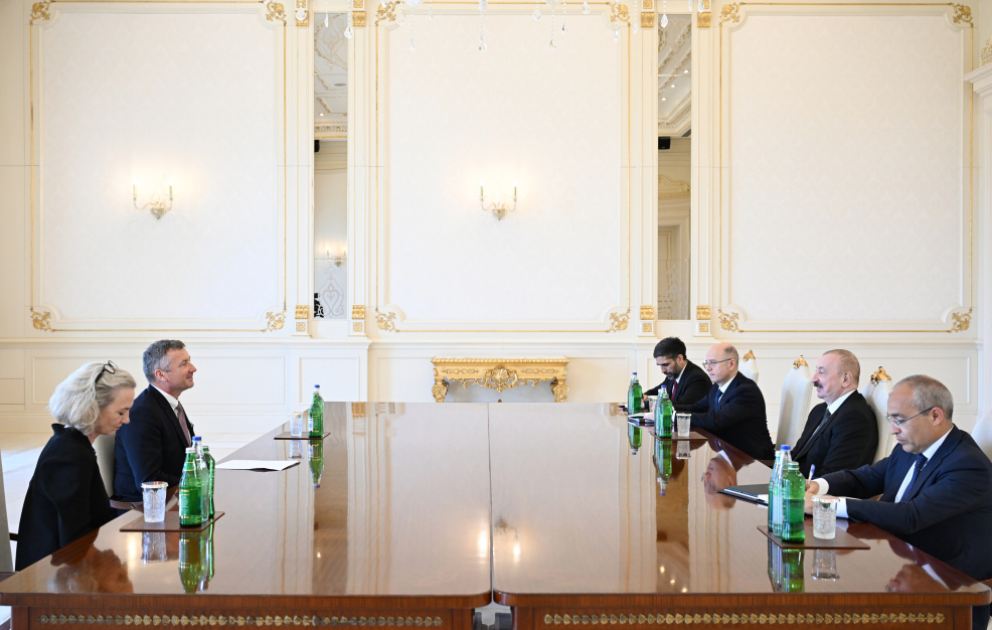 Prezident İlham Əliyev “ExxonMobil” şirkətinin vitse-prezidentini qəbul edib YENİLƏNİB  VİDEO