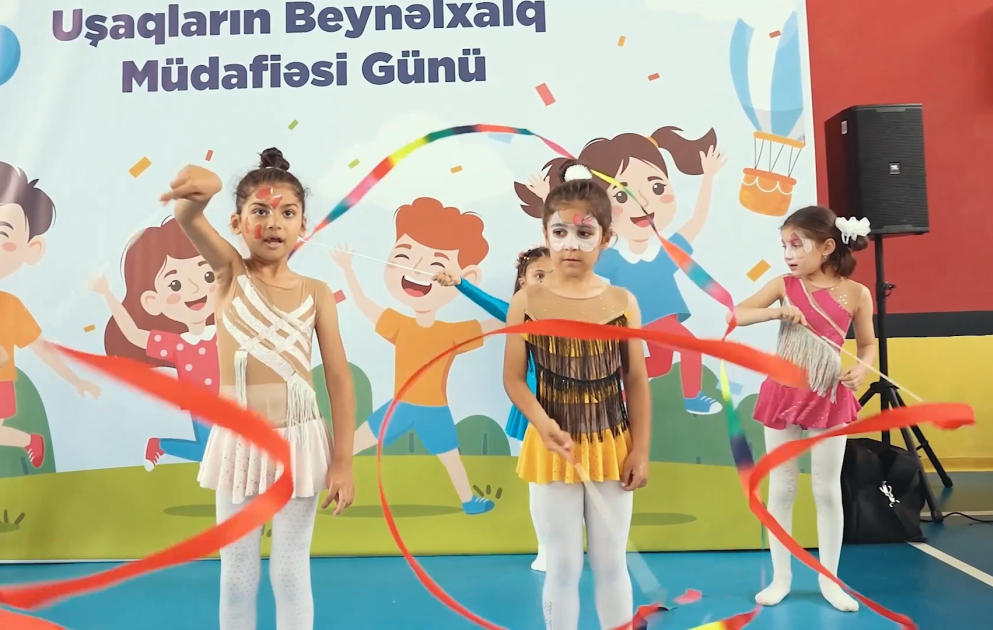 Cəbrayıl şəhərində balacaların 1 İyun sevinci FOTOLAR  VİDEO